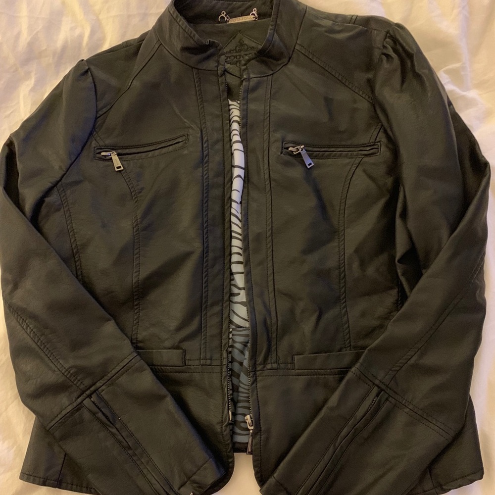 Faux leather jacket